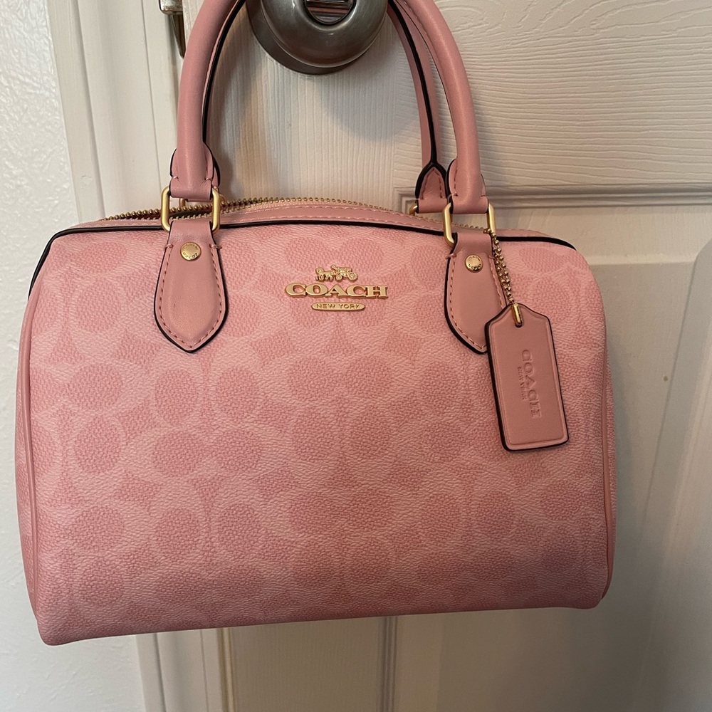 Coach Rowan Satchel Bag (Powder Pink)